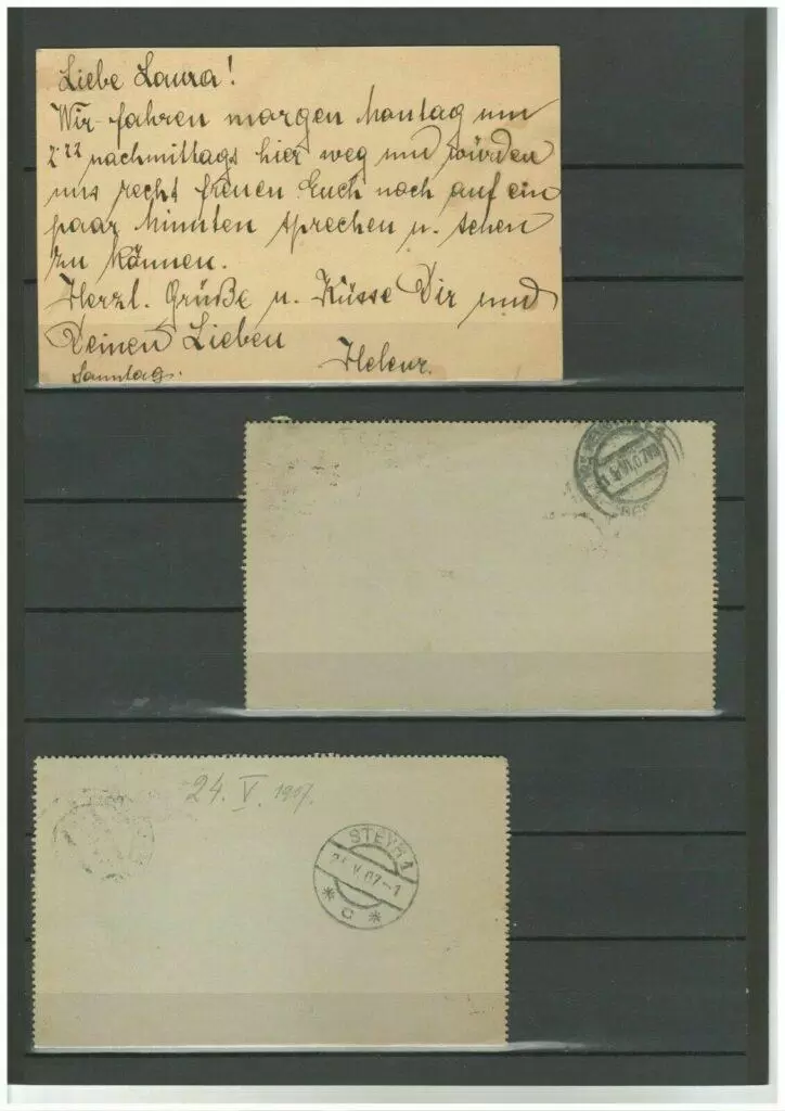 Austria / Old letters postcards 1901
