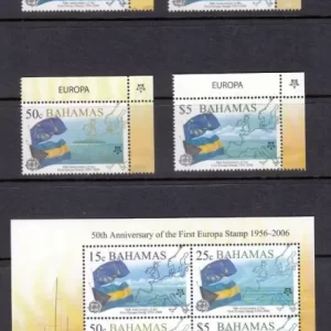 Bahamas 2006 Europa CEPT - Flags / Complete Set + MSS