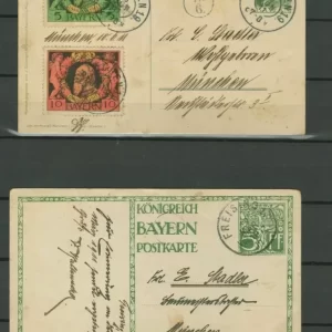 Bavaria Bayern year 1911 Postcards