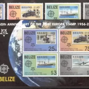 Belize 2006 Europa CEPT Ships, Planes, car trucks set MSS MNH