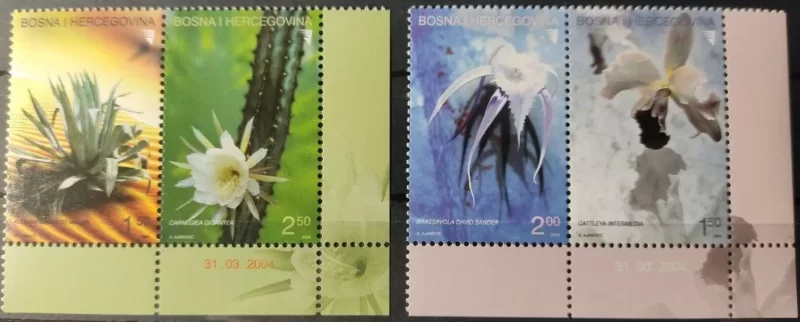 Bosnia 2004 Flora Flowers stamps set MNH