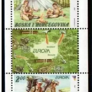 Bosnia 2007 Europa CEPT stamps Scouts MNH