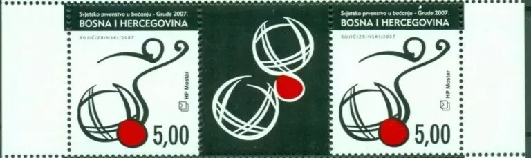 Bosnia and Herzegovina 2007 Word Bowling Championship postage stamps