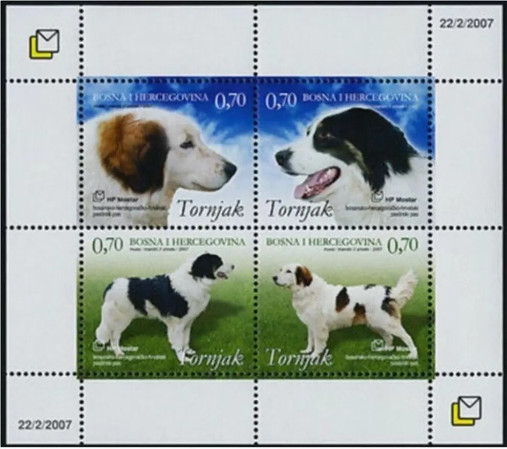 Bosnia & Herzegovina 2007 Fauna – dogs MNH postage stamps