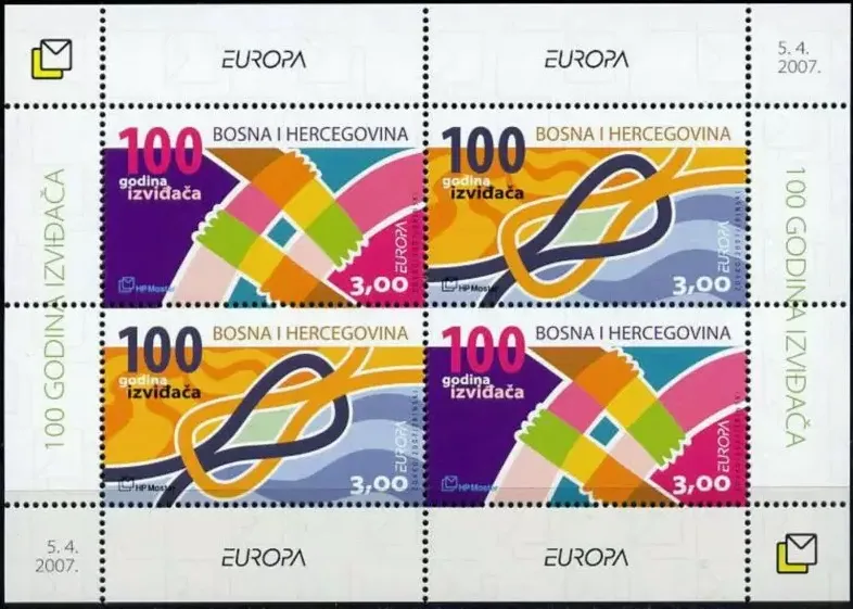 Bosnia HP Mostar 2007 Europa CEPT The 100th Anniversary of Scouting MNH