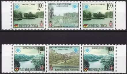 Bosnia – Serbian 2001 European Nature Protection Lakes MNH