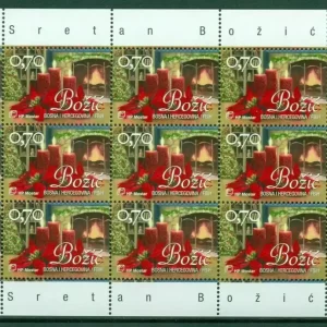 Bosnia year 2009 stamps Merry Christmas