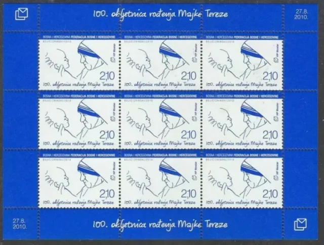 Bosnia year 2010 stamps - Mother Teresa