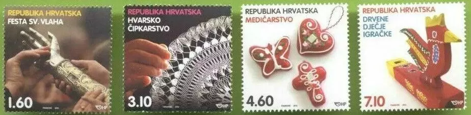 Croatia 2012 Croatian Cultural Heritage postage stamps