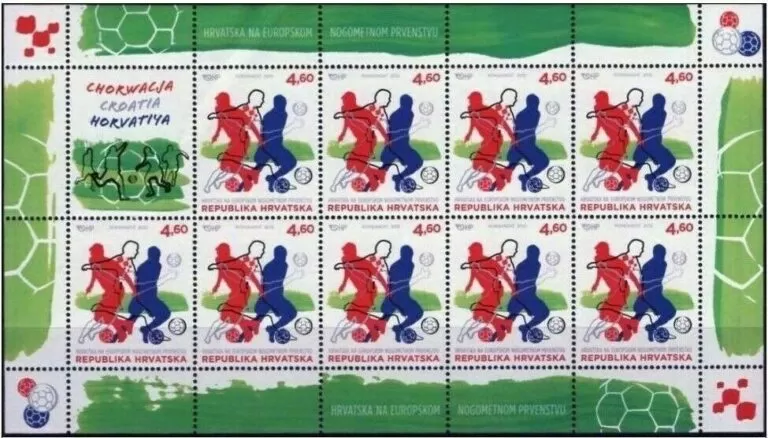 Croatia 2012 Soccer – Football Euro Cup 2012 MNH Unused postage stamps