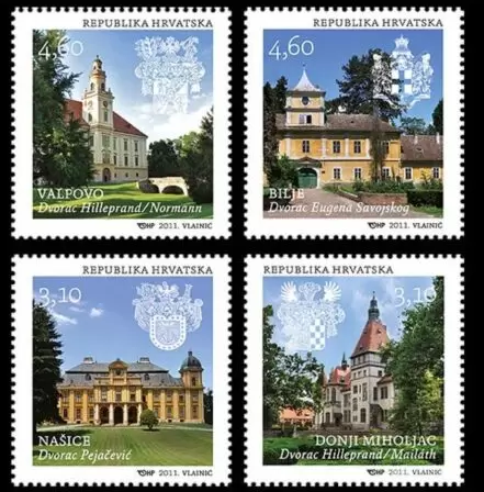 Croatia year 2011 stamps Architecture - Croatia Castles full set