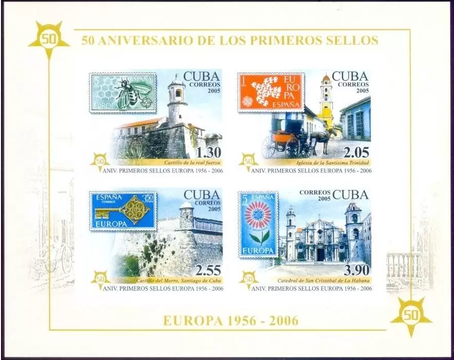 Cuba 2006 stamps Europa CEPT MSS Architecture set MNH