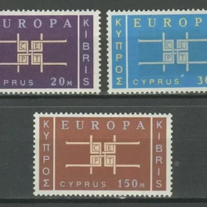 Cyprus year 1963 Europa stamps MNH