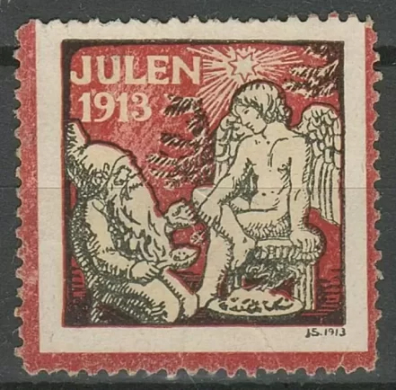 Denmark Christmas Seal 1913 Unused MNG stamp – Vignette