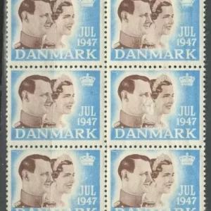 Denmark Christmas Seal 1947 MNH block