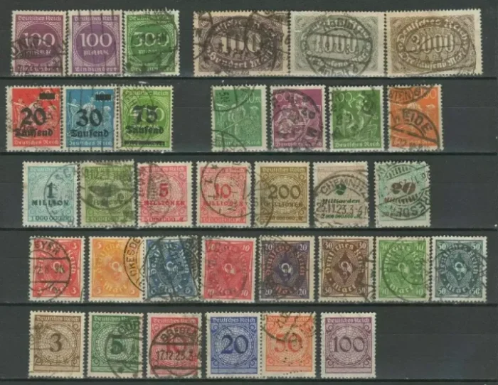 Deutsches Reich 1921/23 Inflation Used lot