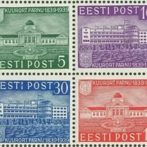 Estonia stamps set year 1939 Centre of Health Resort and Baths