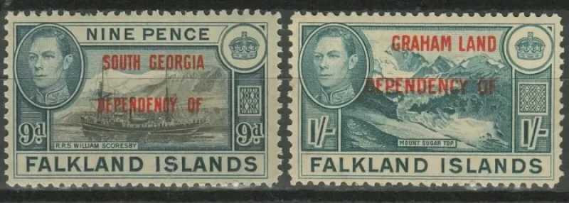 Falkland Is Dependencies 1944 stamps