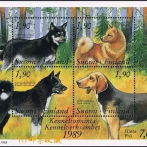 Finland 1989 Pets – Dogs MSS MNH