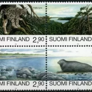 Finland 1995 Fauna block MNH stamps