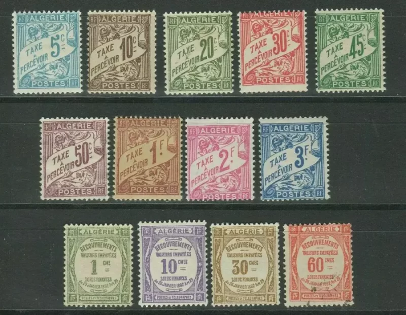 French Algeria Taxe lot Used stamps