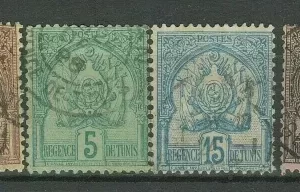 French Tunisia 1888 Used stamps