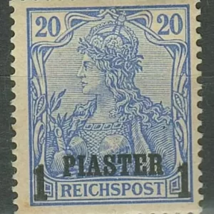 German post abroad Turkey 1900 1 piaster Mi 14 MH