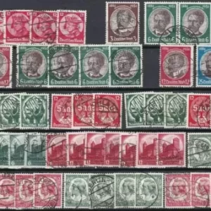 German Reich year 1933/34 stamps Collection – Used stamps