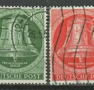 Germany Berlin 1951 Bell of Liberty stamps