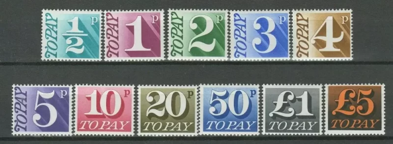 Great Britain Postage due stamps lot MNH/MH