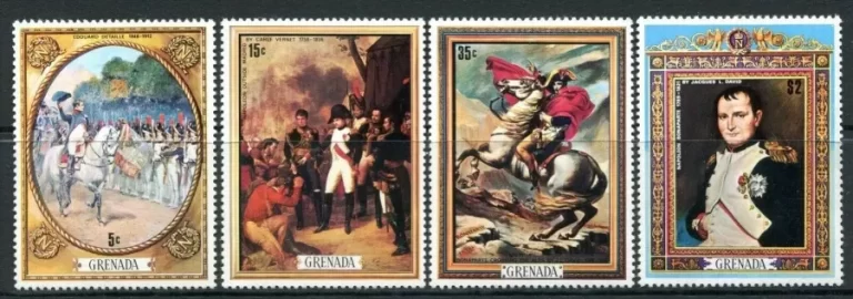 Grenada 1974 150th Death Centenary of Napoleon Bonaparte stamps