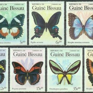 Guinea-Bissau 1984 Fauna – Butterflies Mint never hinged