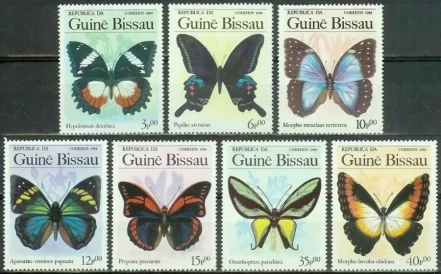 Guinea-Bissau 1984 Fauna – Butterflies Mint never hinged postage stamps