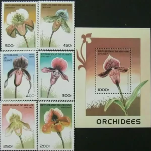 Guinee 1997 Flowers - Orchids - Complete set MNH