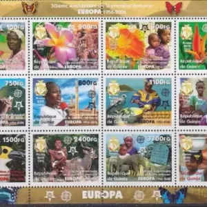 Guinee 2006 Europa CEPT stamps set flowers cultures MNH