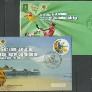 Indonesia 2007 Football - Soccer FDC set