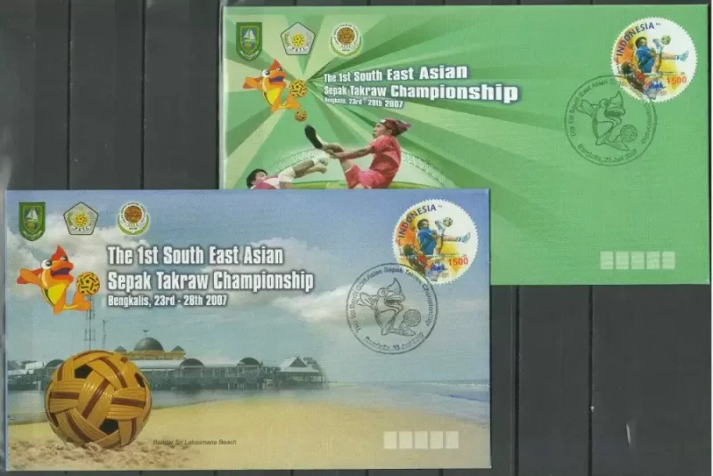 Indonesia 2007 Football - Soccer FDC set