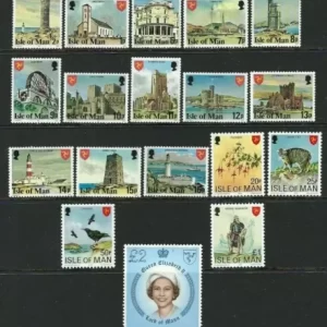 Isle of Man 1978 / 81 Complete Set of 18 stamps