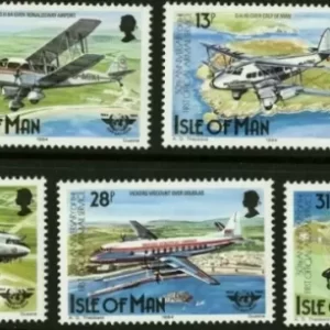 Isle of Man 1984 Military aircraft stamps