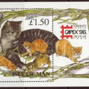 Isle Of Man 1996 Pets – Cats – Capex