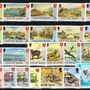 Isle of Man year 1973 stamps