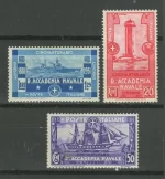 Italy year 1931 stamps Royal Naval Academy