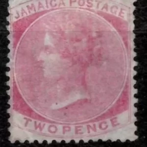 Jamaica year 1860 stamp - 2d SG 2 / £225 MNG