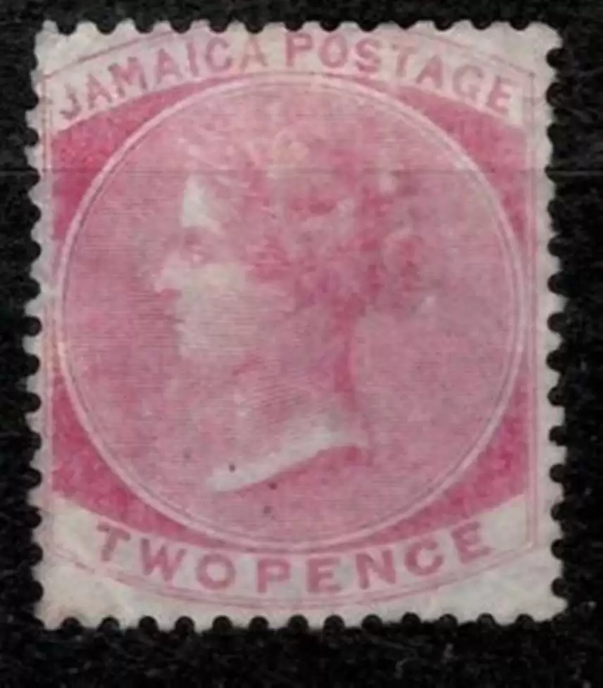 Jamaica year 1860 stamp - 2d SG 2 / £225 MNG