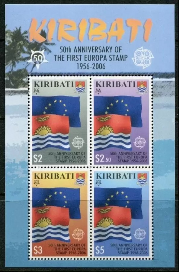 Kiribati year 2006 Europa CEPT stamps – Flags MNH