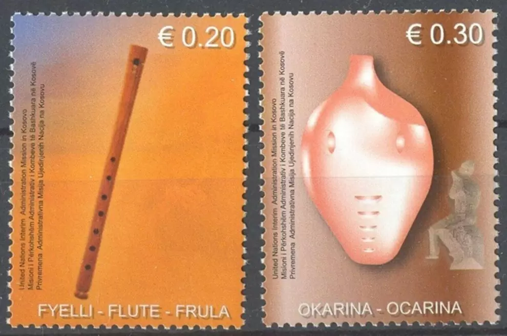 Kosovo 2004 Woodwind instruments MNH postage stamps