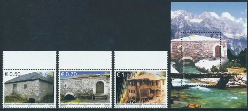 Kosovo 2011 Old Mills MNH stamps