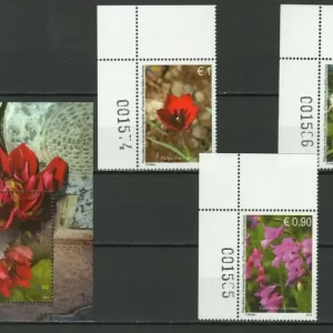 Kosovo 2014 Flora Flowers set + MSS MNH