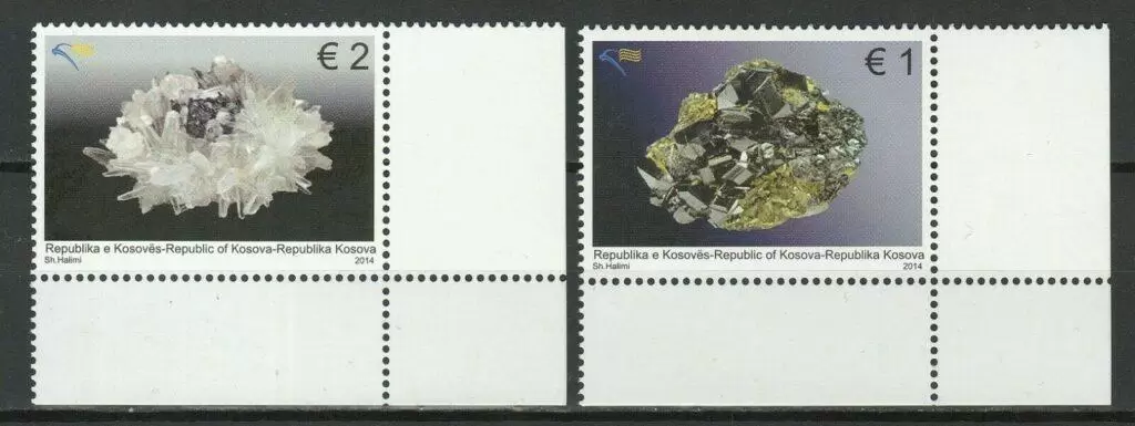 Kosovo 2014 Year of Crystallography postage stamps