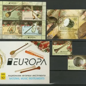 Macedonia year 2016 EUROPA Stamps - Music inst. Booklet full set ☀ MNH (**)